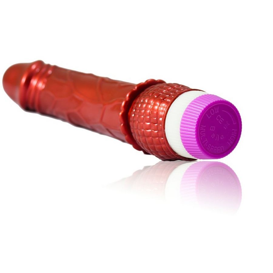 BAILE - VIBRADOR REALISTA VERMELHO 23 CM