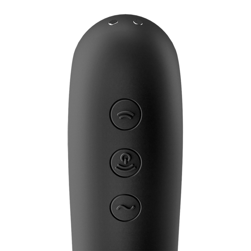 SATISFYER - VIBRADOR DUAL KISS AIR PULSE PRETO