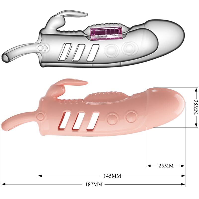 PRETTY LOVE - FUNDA PARA PENE DE CONEJO NATURAL SLOANE