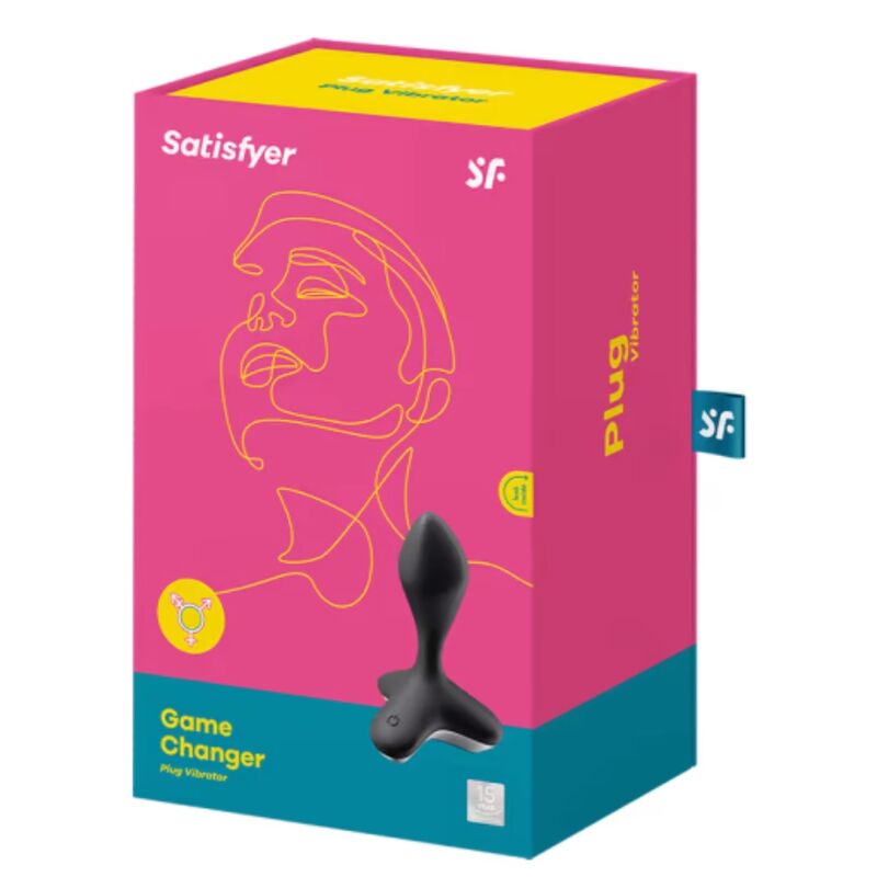 SATISFYER - PLUG VIBRADOR GAME CHANGER PRETO