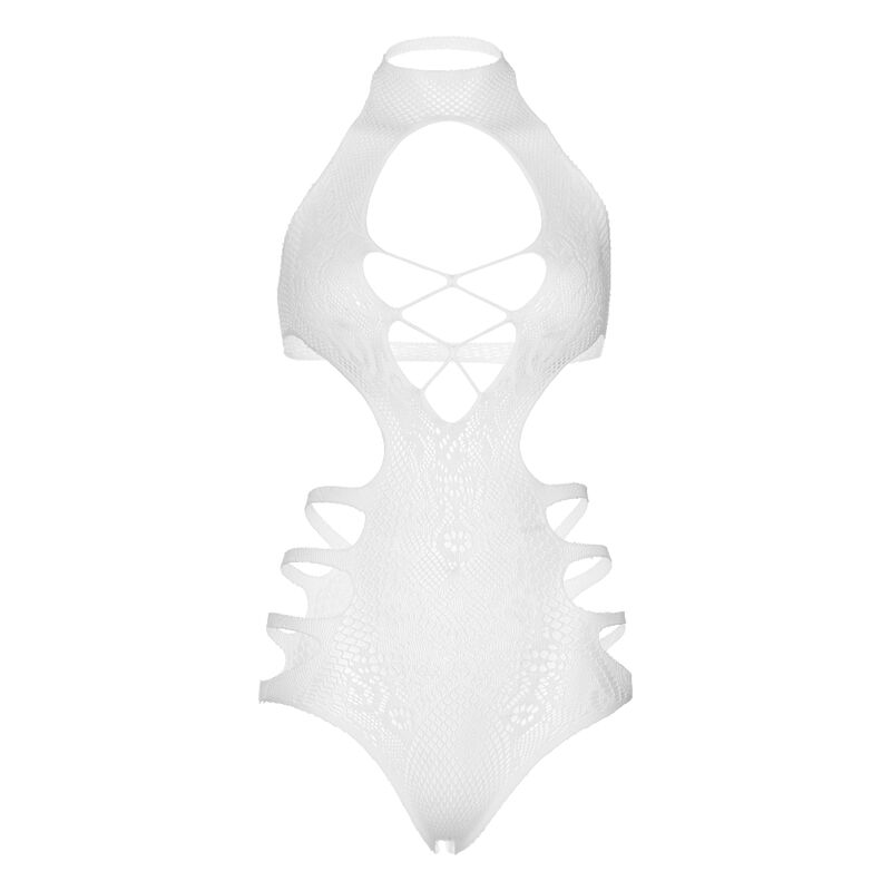 LEG AVENUE - BODY DE TIRANTES CON RECORTES TALLA ÚNICA - BLANCO