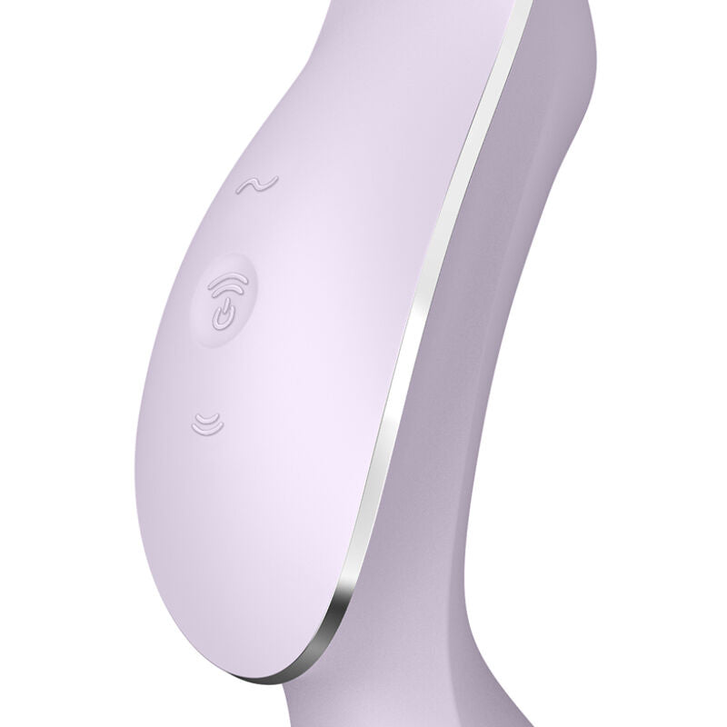 SATISFYER - VIBRADOR CURVY TRINITY 2 AIR PULSE MORADO