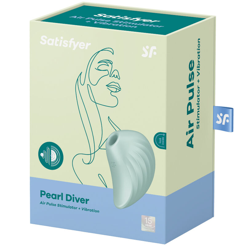 SATISFYER - PEARL DIVER ESTIMULADOR Y VIBRADOR DE PULSOS DE AIRE VIOLETA