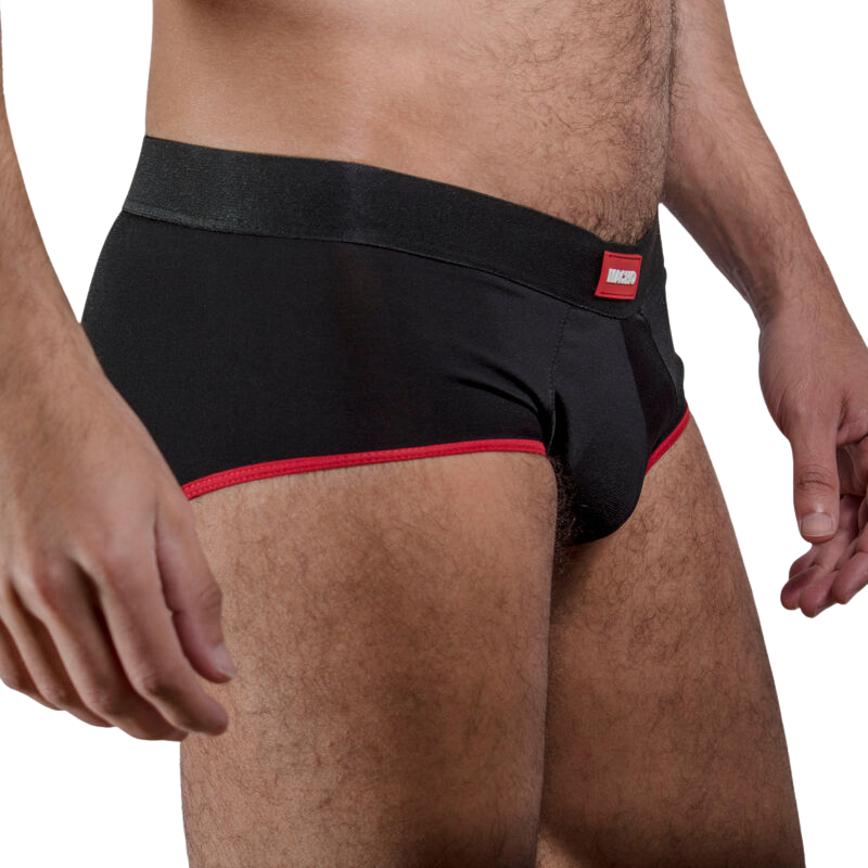 MACHO - MS24R CALZONCILLOS ROJO OSCURO XL
