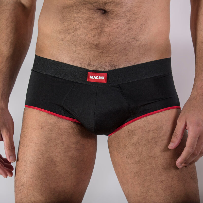 MACHO - MS24R CALZONCILLOS ROJO OSCURO XL