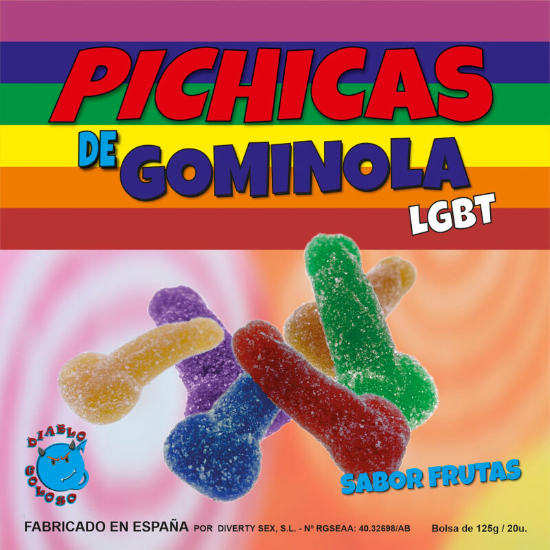 ORGULLO - GOMINOLAS DE PENE DE FRUTAS CON AZÚCAR LGBT