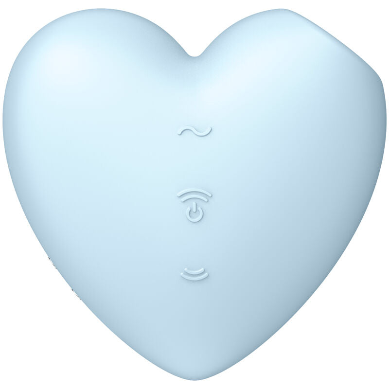 SATISFYER - ESTIMULADOR Y VIBRADOR DE PULSO DE AIRE CUTIE HEART ROSA