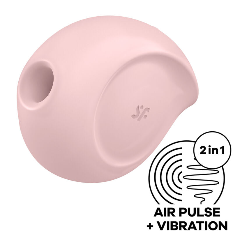 SATISFYER - ESTIMULADOR Y VIBRADOR DE PULSOS DE AIRE SUGAR RUSH AZUL