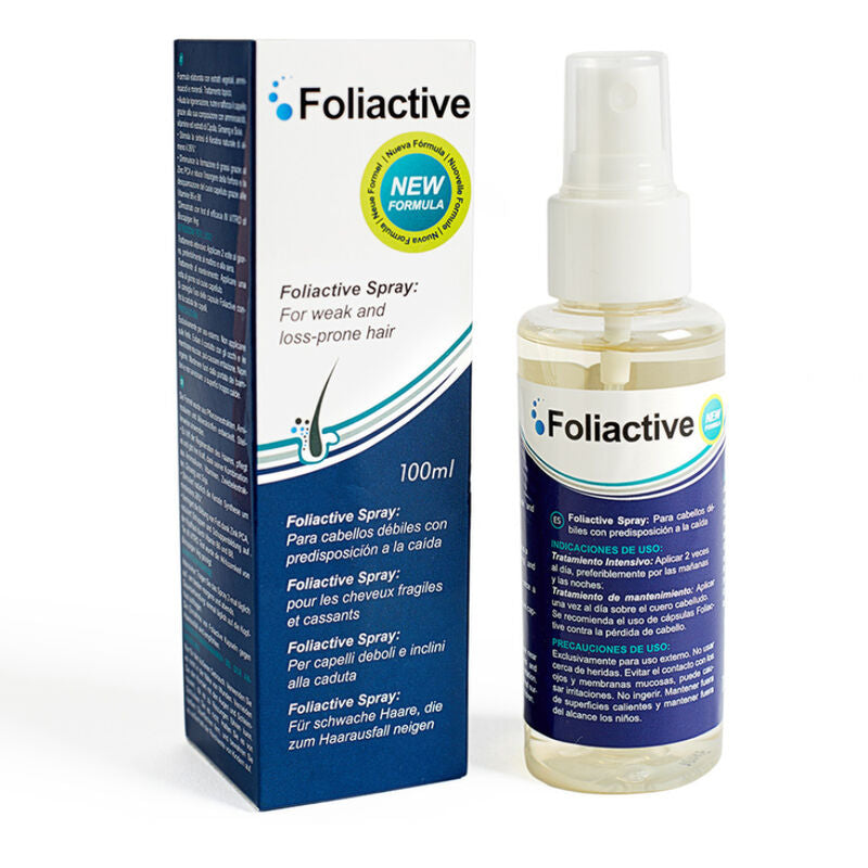 500 COSMÉTICOS - SPRAY FOLIATIVO. SPRAY PARA PREVENIR A QUEDA DE CABELO E ESTIMULAR O CRESCIMENTO