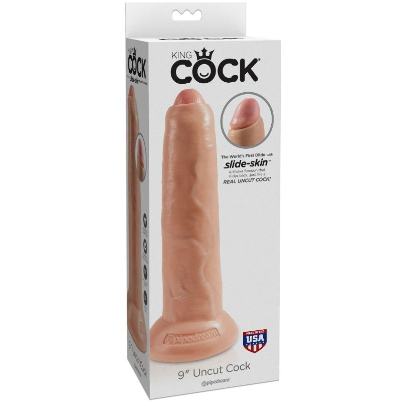 KING COCK - DILDO REALISTA SEM CORTES 23 CM