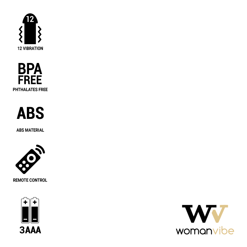 WOMANVIBE - ALSAN EGG CONTROLE REMOTO PRETO SILICONE PRETO - Toys "n" Us