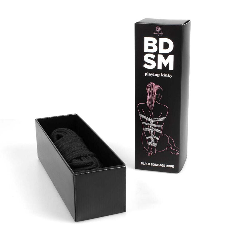 SECRETPLAY - COLECCIÓN BDSM DE CUERDAS DE BONDAGE NEGRAS
