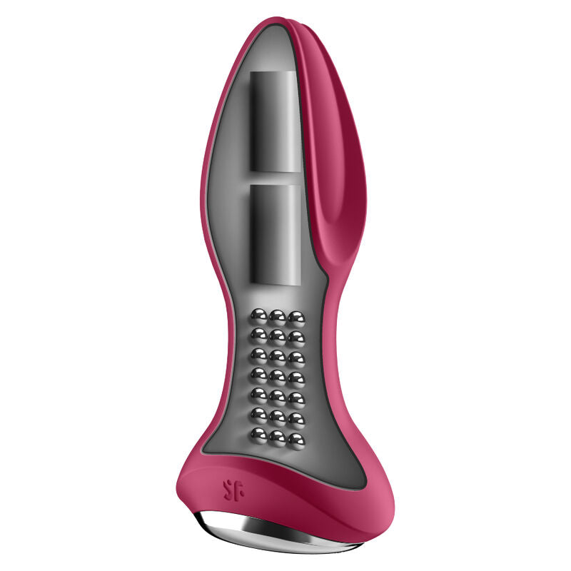 SATISFYER - ROTATOR PLUG 2+ PLUG VIBRATÓRIO APP VERMELHO