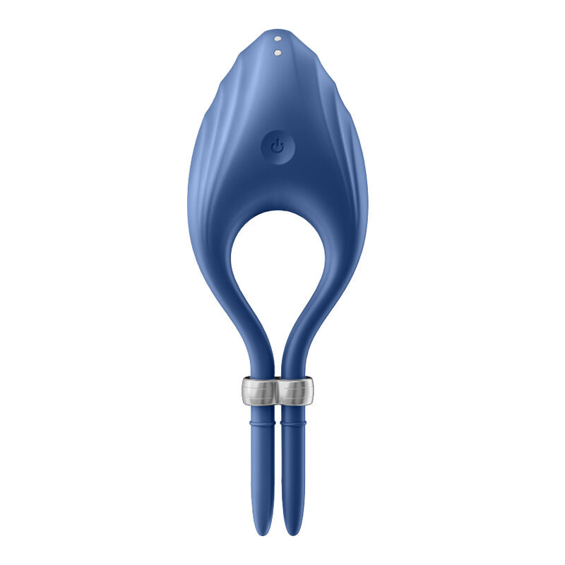 SATISFYER - ANEL VIBRADOR DUELISTE CINZA