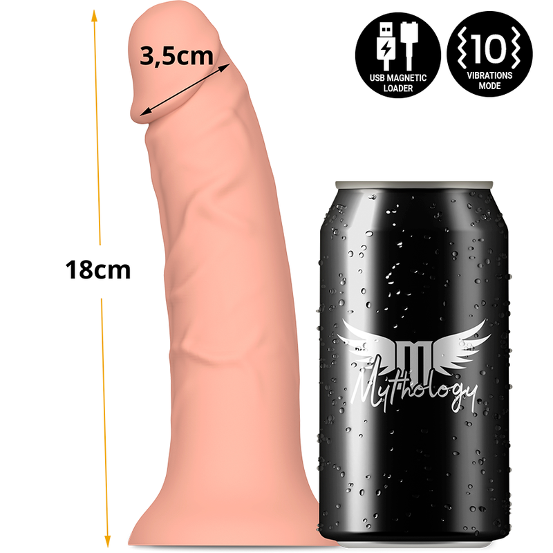 MITOLOGIA - ASHER ORIGINAL DILDO S - VIBRADOR COMPATÍVEL COM A TECNOLOGIA WIRELESS WATCHME
