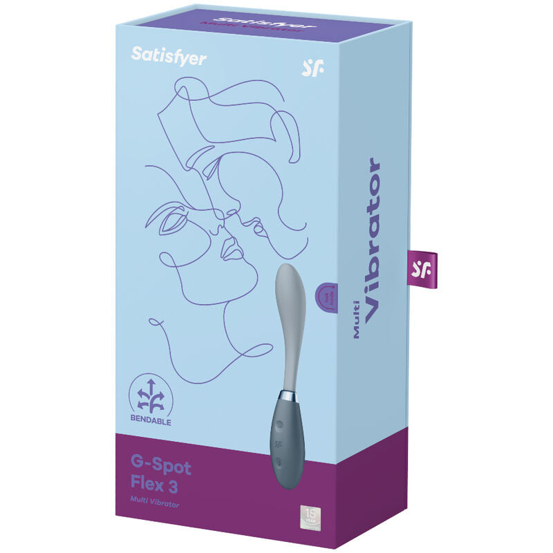 SATISFYER - G-SPOT FLEX 3 MULTIVIBRANTOR VERMELHO
