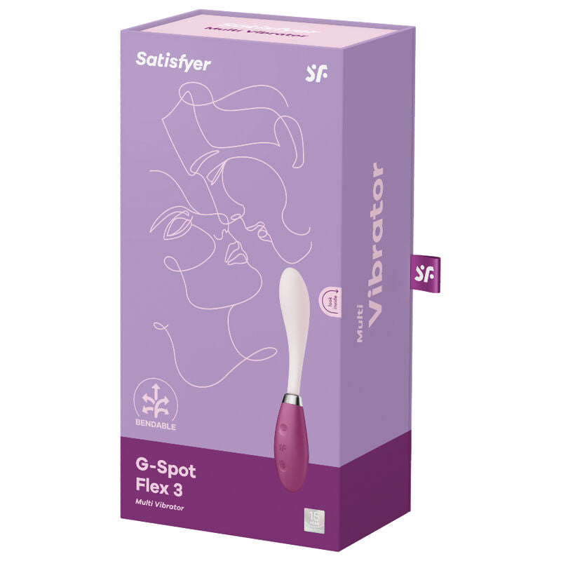SATISFYER - G-SPOT FLEX 3 MULTIVIBRANTOR VERMELHO