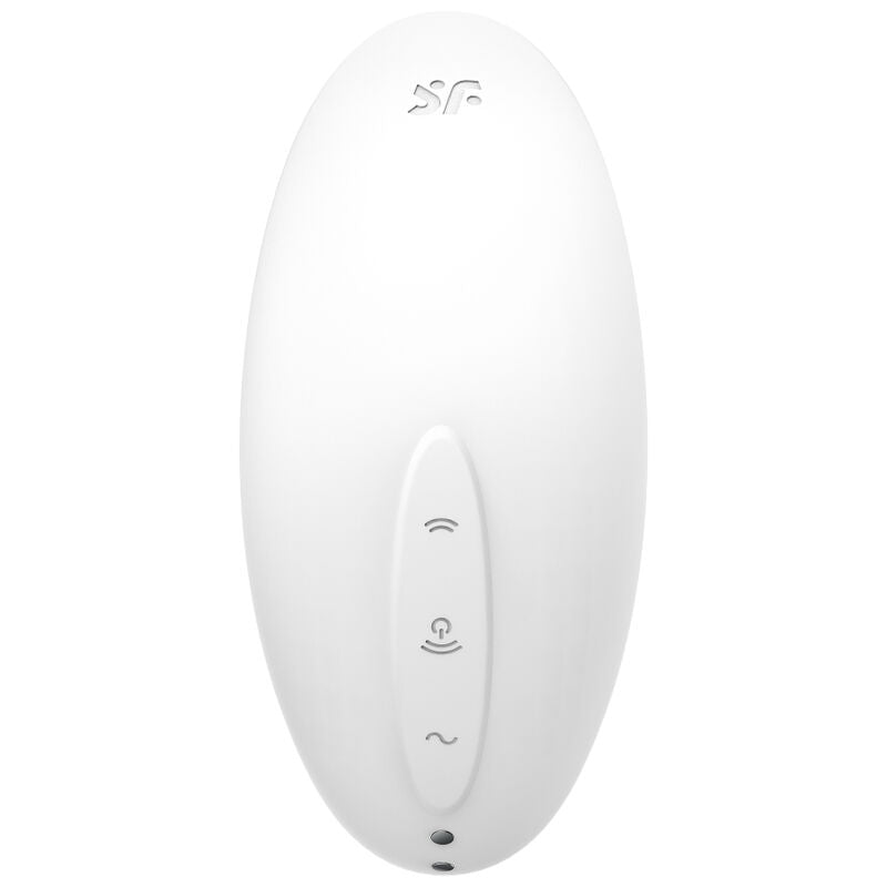 SATISFYER - VULVA LOVER 2 ESTIMULADOR Y VIBRADOR DE PULSACIONES DE AIRE BLANCO