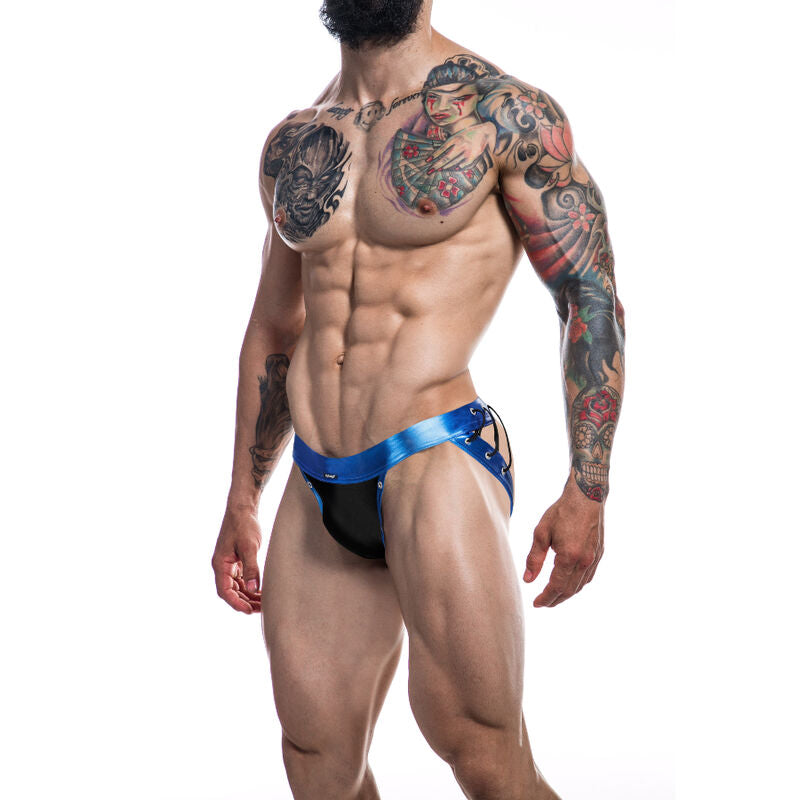 CUT4MEN - JOCKSTRAP DESIRE COURO AZUL XL