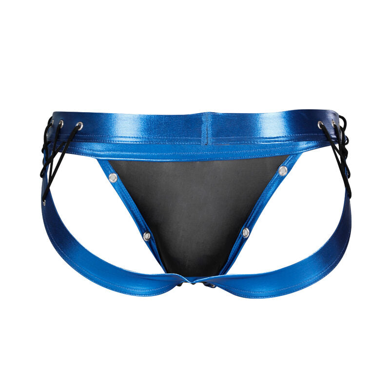 CUT4MEN - JOCKSTRAP DESIRE COURO AZUL XL