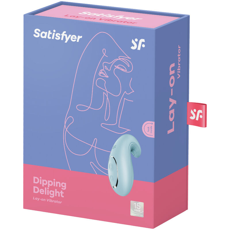 SATISFYER - VIBRADOR DE APLICACIÓN DIPPING DELIGHT ROJO