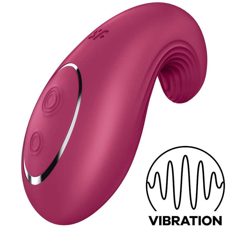 SATISFYER - VIBRADOR DE APLICACIÓN DIPPING DELIGHT ROJO