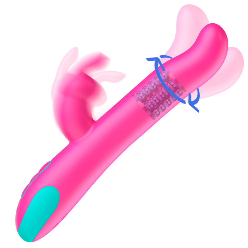 HAPPY LOKY - VIBRADOR E ROTATOR PLUTO RABBIT WATCHME TECNOLOGIA SEM FIO COMPATÍVEL