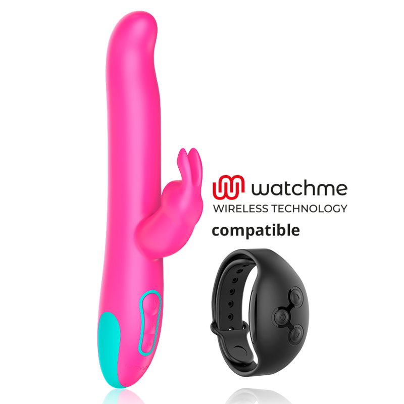 HAPPY LOKY - VIBRADOR E ROTATOR PLUTO RABBIT WATCHME TECNOLOGIA SEM FIO COMPATÍVEL