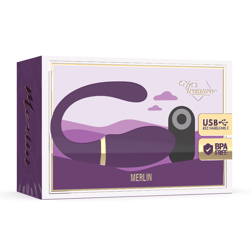 TREASURE - VIBRADOR DOBLE MERLIN CONTROL REMOTO