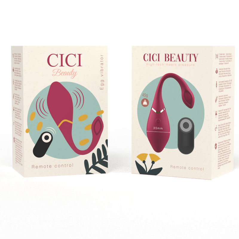 CICI BEAUTY - VIBRADOR DE OVO DE SILICONE PREMIUM COM CONTROLE REMOTO
