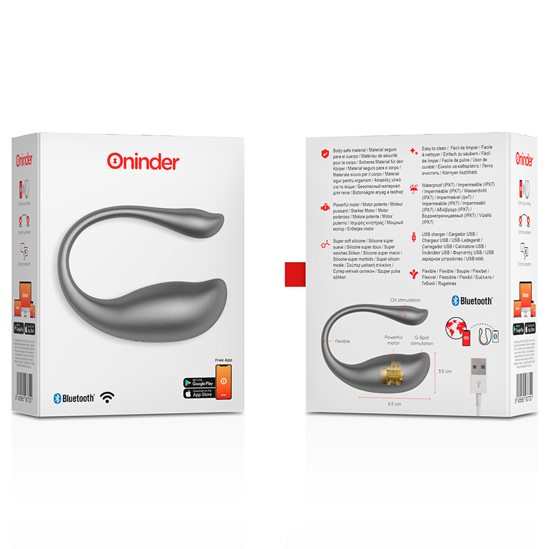 ONINDER - HUEVO VIBRADOR NEGRO NAIROBI - APLICACIÓN GRATUITA