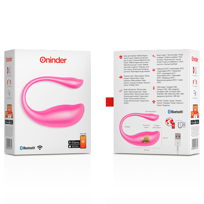 ONINDER - HUEVO VIBRADOR NEGRO NAIROBI - APLICACIÓN GRATUITA