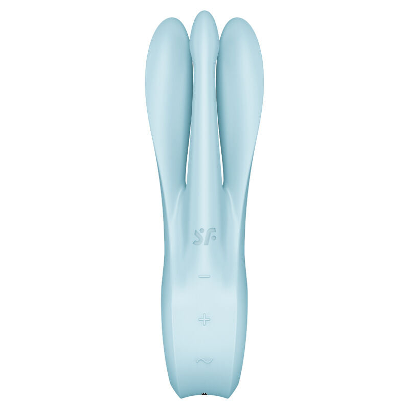 SATISFYER - TRÊS 1 VIBRADOR ROSA