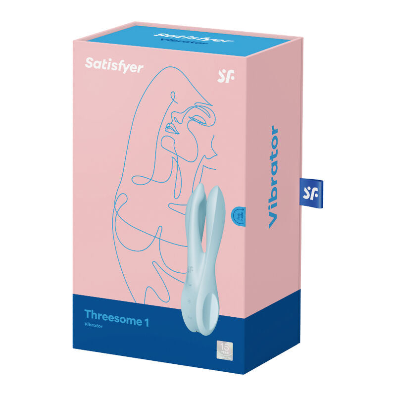 SATISFYER - TRÊS 1 VIBRADOR ROSA