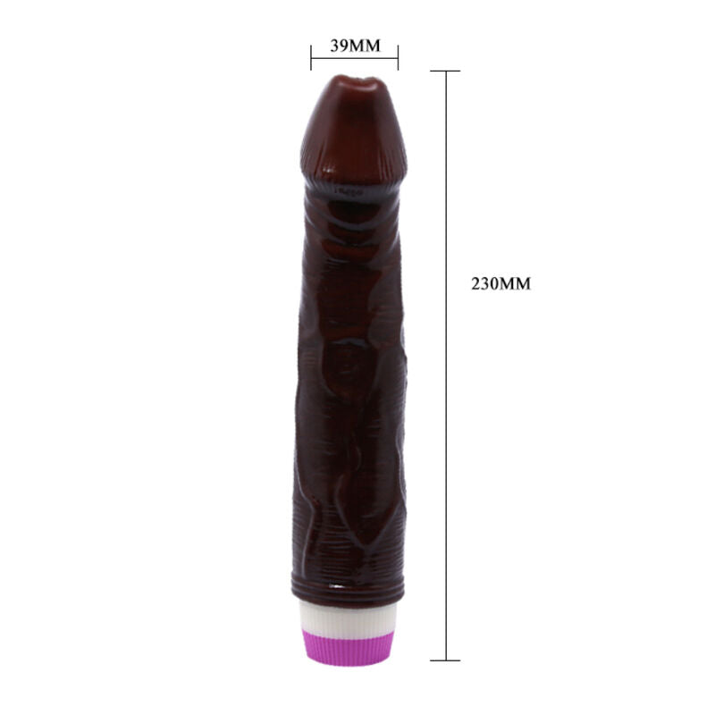 BAILE - VIBRADOR WAVES OF PLEASURE 23 CM MARRÓN