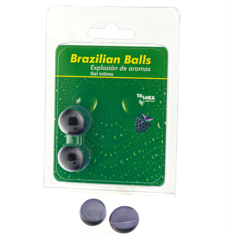 TALOKA - 2 BOLINHAS BRASILEIRAS DE FRUTAS VERMELHAS EM GEL ÍNTIMO