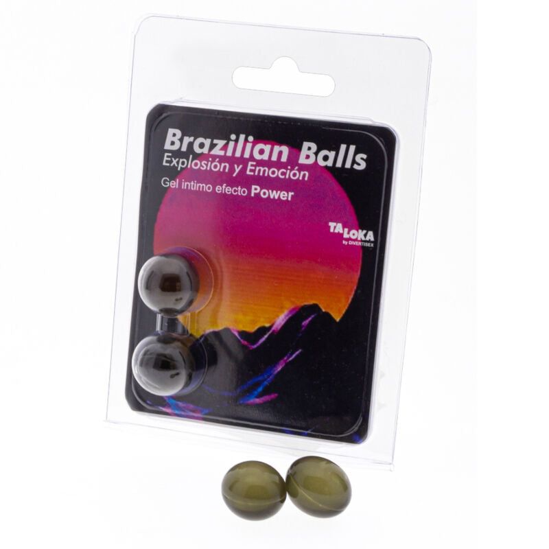 TALOKA - 2 BOLAS BRASILEIRAS GEL EFEITO POTÊNCIA EMOCIONANTE