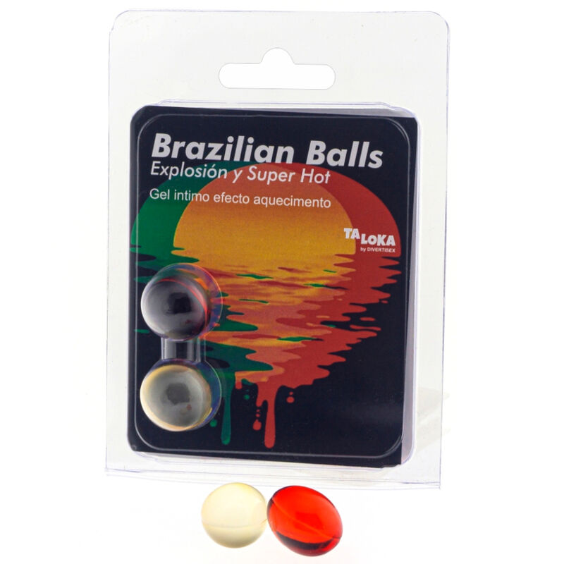 TALOKA - 2 BOLAS BRASILEIRAS EFEITO SUPER QUENTE GEL EMOCIONANTE