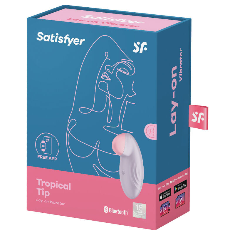 SATISFYER - VIBRADOR DE PUNTA TROPICAL LILA