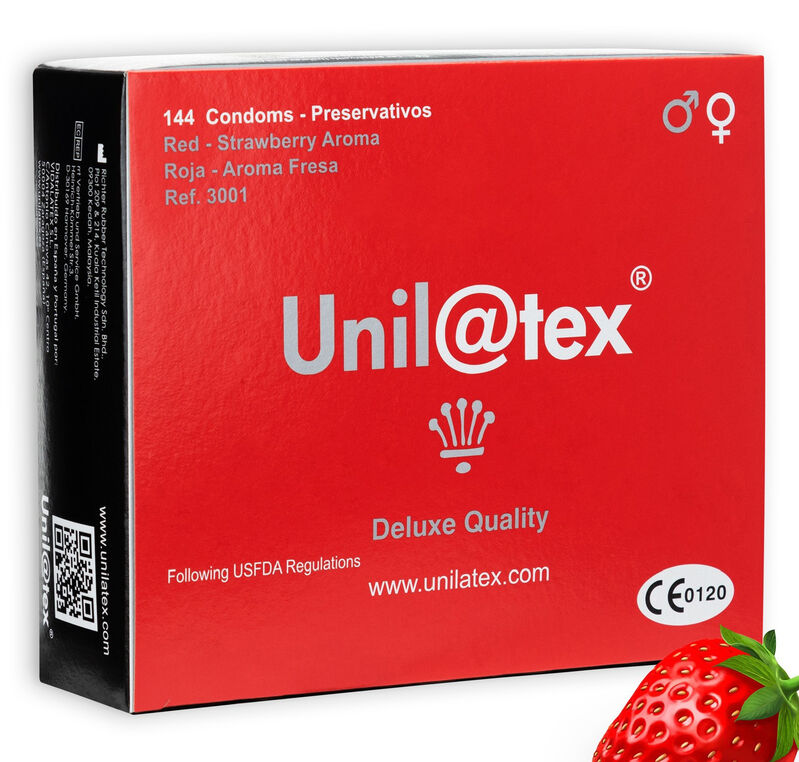 UNILATEX - ROJO / CONSERVANTES FRESA 144 UNIDADES