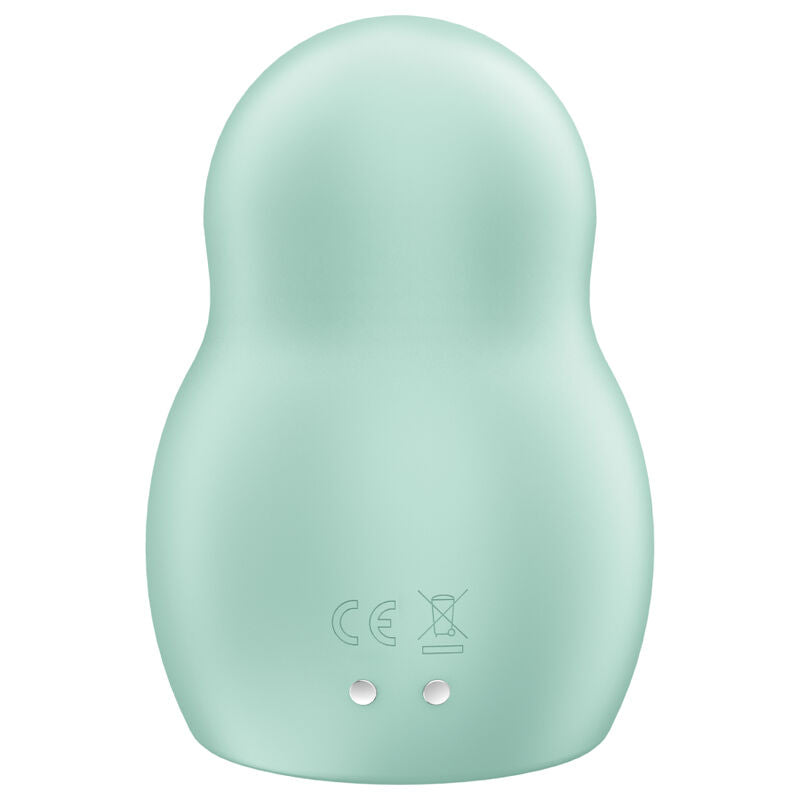 SATISFYER - PRO TO GO 1 ESTIMULADOR DE PULSO DE AR DUPLO E VIBRADOR AZUL