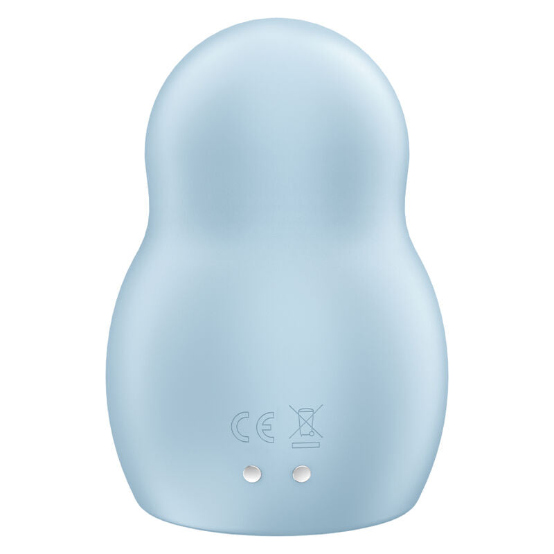 SATISFYER - PRO TO GO 1 ESTIMULADOR DE PULSO DE AR DUPLO E VIBRADOR AZUL