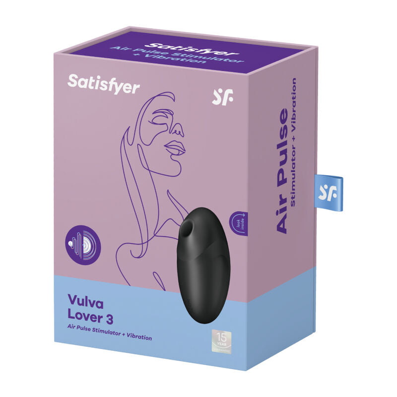 SATISFYER - VULVA LOVER 3 ESTIMULADOR Y VIBRADOR DE PULSACIONES DE AIRE ROSA