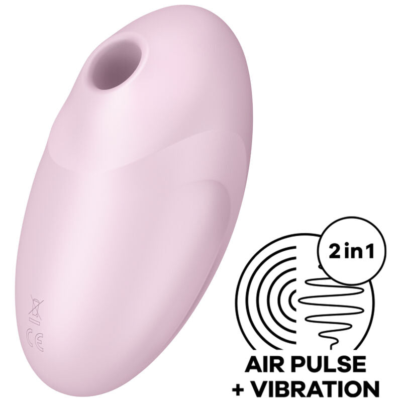SATISFYER - VULVA LOVER 3 ESTIMULADOR Y VIBRADOR DE PULSACIONES DE AIRE ROSA