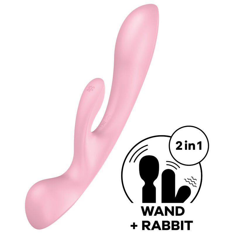 SATISFYER - TRIPLE OH HÍBRIDO VIBRAÇÃO AZUL