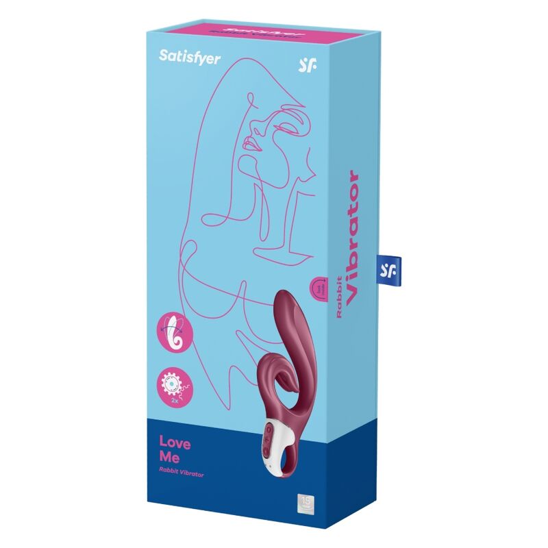 SATISFYER - AME-ME RABBIT VIBRAÇÃO VERMELHO