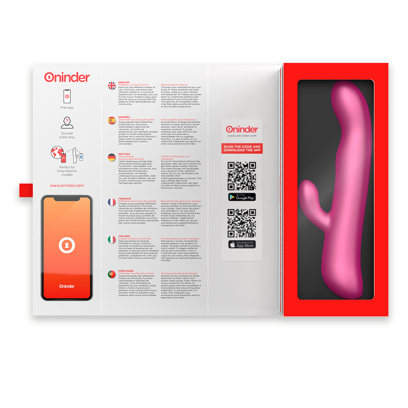 ONINDER - OSLO VIBRATION & ROTATION BLACK - APLICATIVO GRATUITO