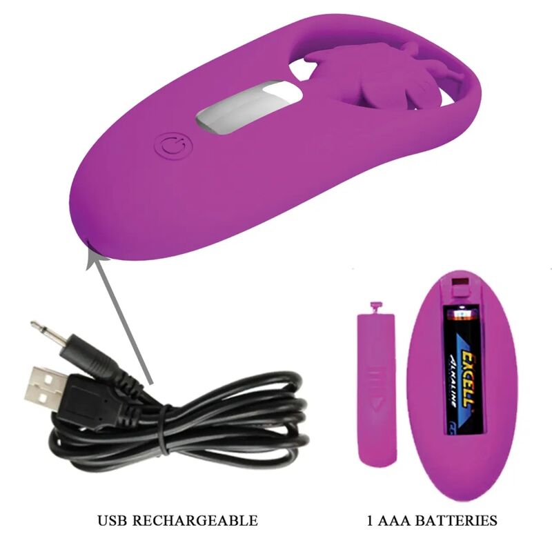 PRETTY LOVE - ESTIMULADOR DE BORBOLETA DANÇANTE PARA CALCINHA COM CONTROLE REMOTO LILAS