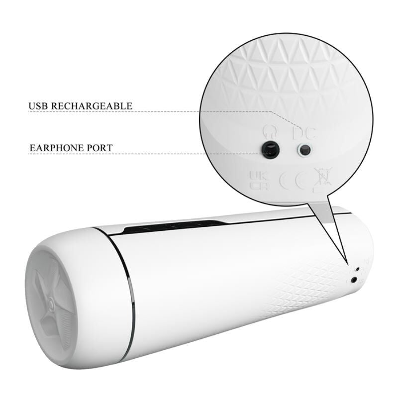 PRETTY LOVE - MASTURBADOR MASCULINO SIENNA COM VIBRAÇÃO, VOZ E SUCÇÃO
