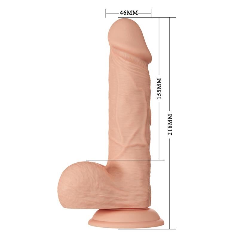 BAILE - BEAUTIFUL ENCOUNTER BAHAMUT DILDO REALISTA FLEXÍVEL 21,8 CM NATURAL
